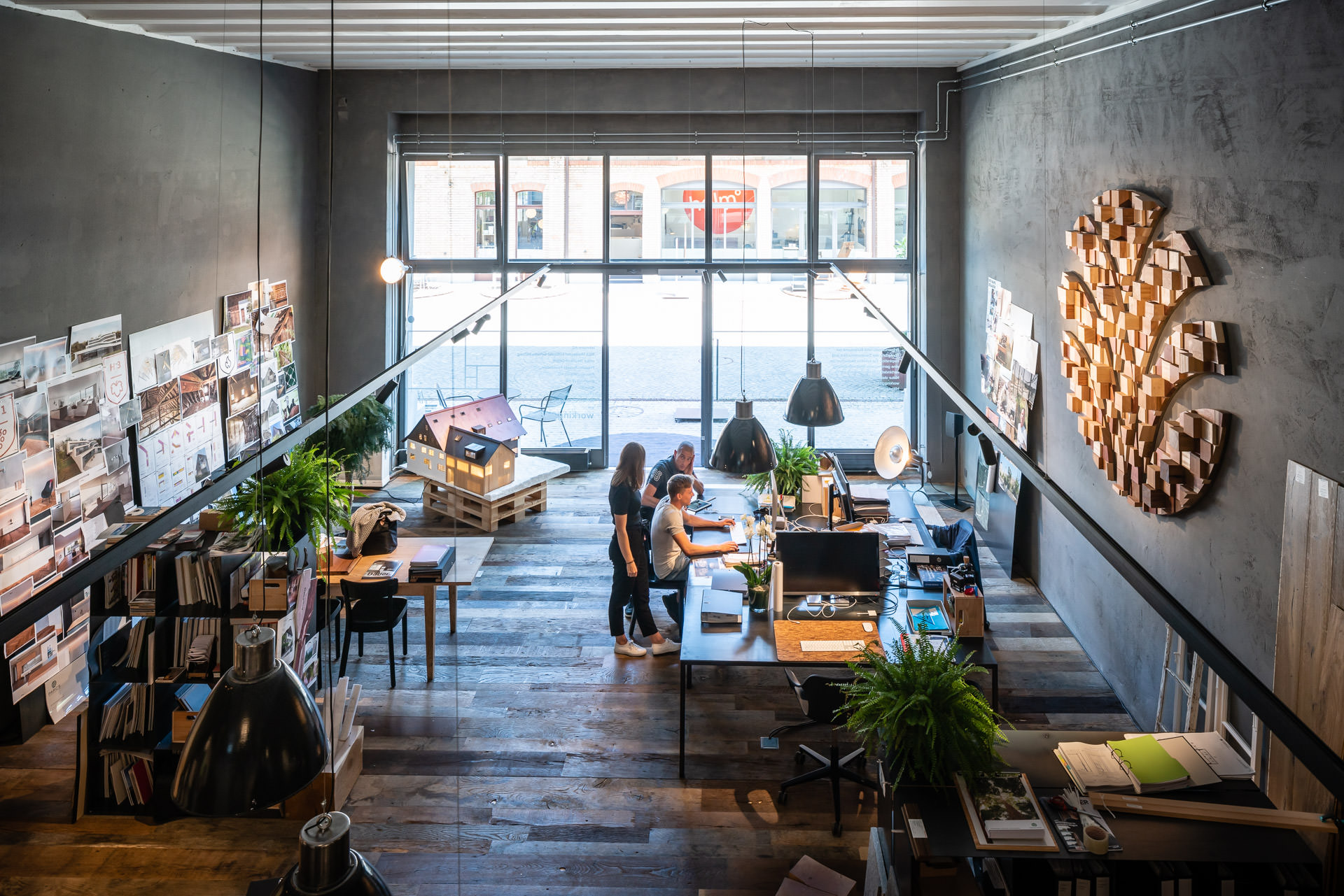 Interior Office Photography: Modern, industrial style interior design.