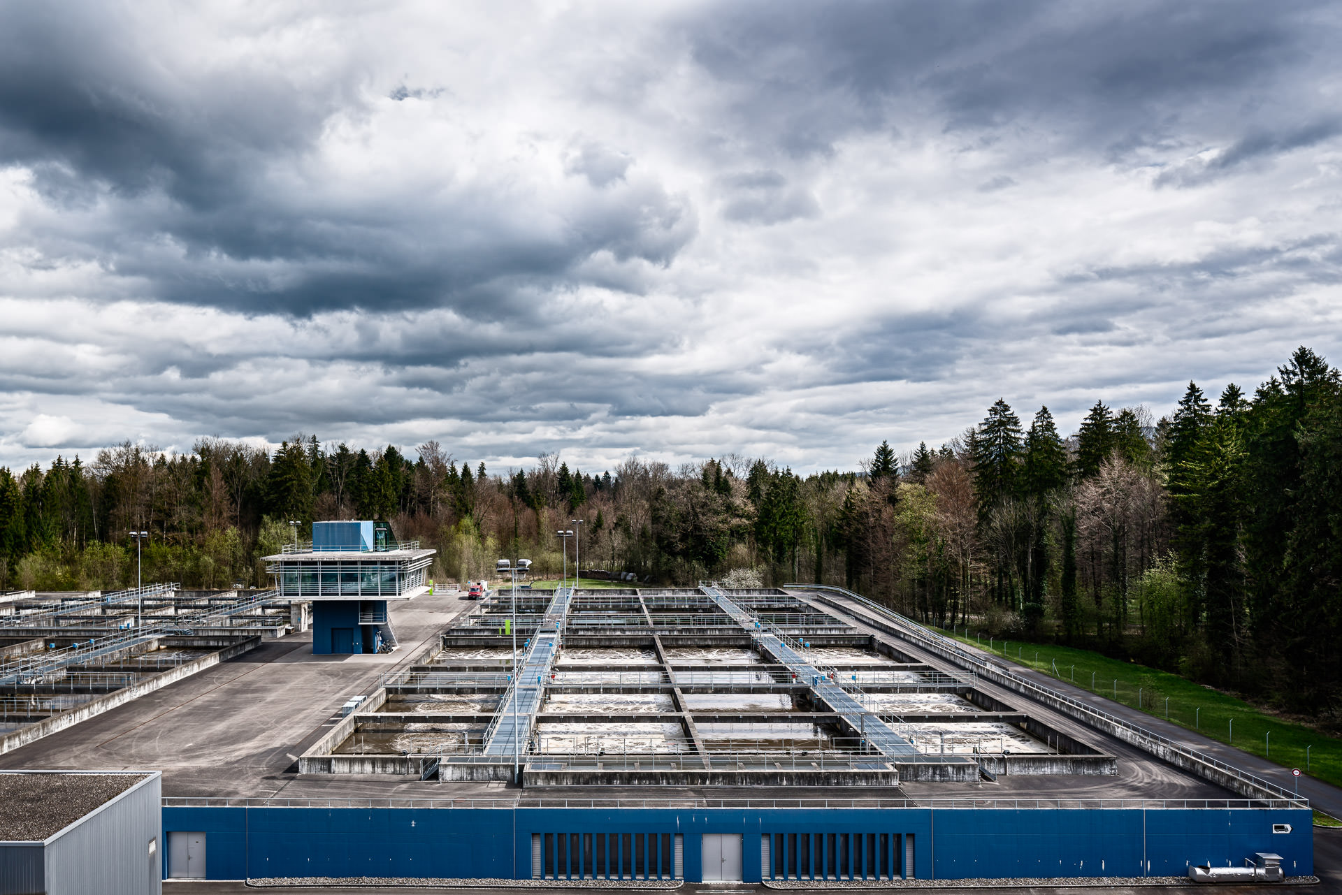 Industrial Photography: Water Cleaning Plant Lucerne - Landscape Overview