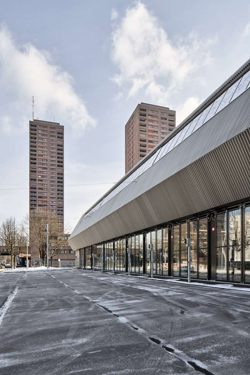 VBZ Bus garage, Hardau high-rise buildings - reference object architectural photography, Zurich - Pool Architekten
