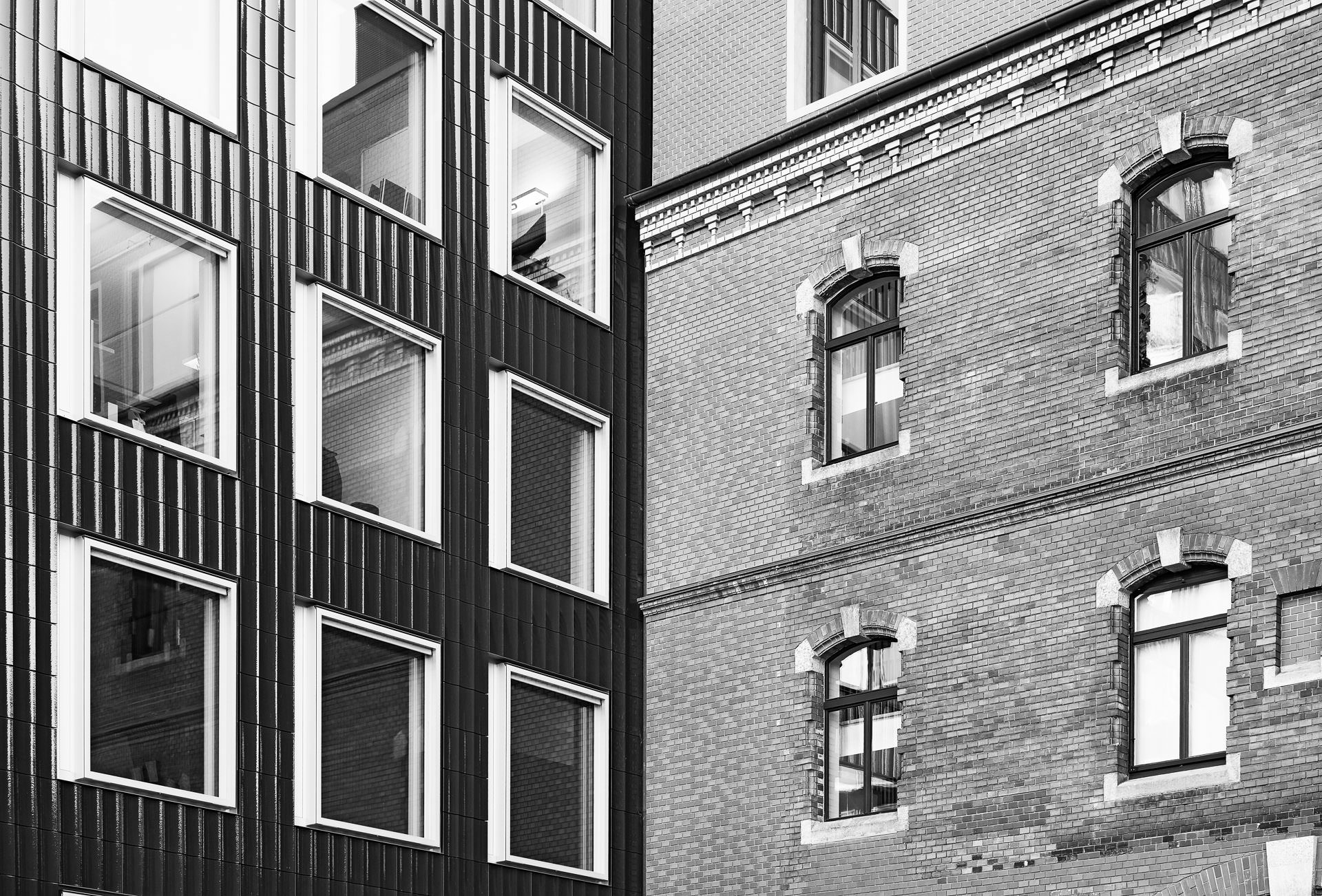 Fassade Löwenbräu Areal, Architekturfotos für Marketing und Branding